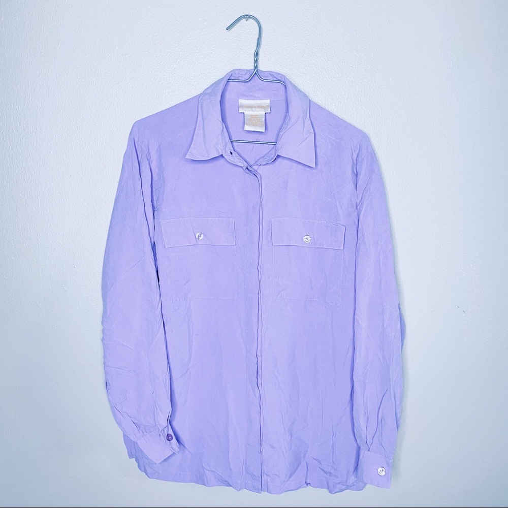 Light Purple Collared Button Up